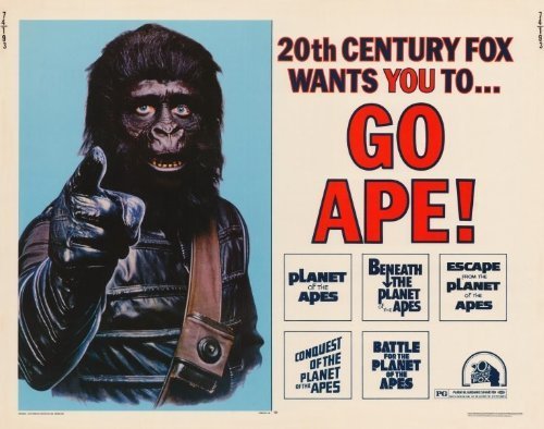 猿の惑星PLANETOFTHEAPES　広告用ポスター Amazon.co.jp: 【大判】映画ポスター 海外版 PLANET OF THE APES